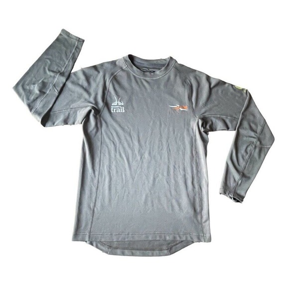 Sitka Heaven's Trail LS T-Shirt Logo Polygiene Odor Free Green Small Men - Picture 1 of 12